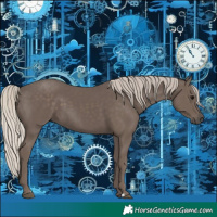 Horse Color:Silver Black 