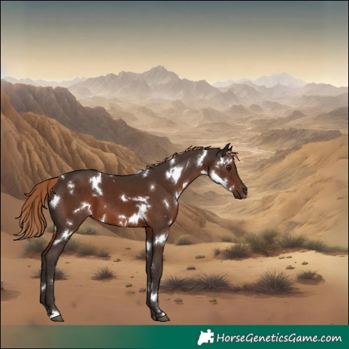 Horse Color:White Spotted Liver Chestnut 