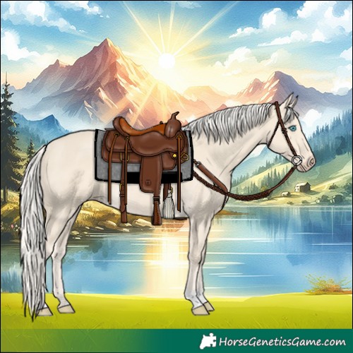 Horse Color:Cremello Tobiano 