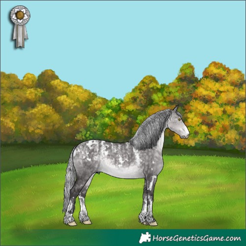 Horse Color:Powder White Platinum White Spotted Silver Buckskin Dun 