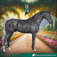 Horse Color:Silver Black Chinchilla 