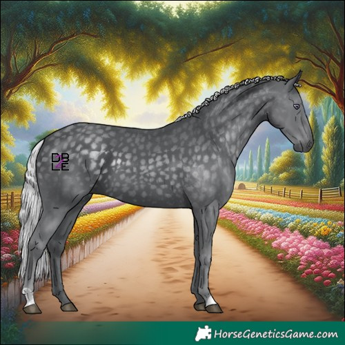 Horse Color:Silver Black Chinchilla