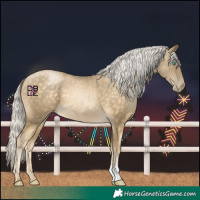 Horse Color:Silver Buckskin Pearl
