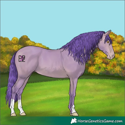 Horse Color:Watercolor Amber Champagne