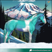Horse Color:Watercolor Brown Tobiano 
