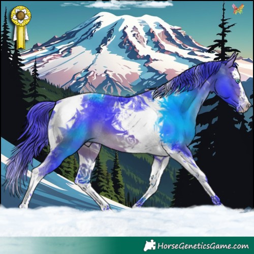 Horse Color:Watercolor Bay Splash Tobiano