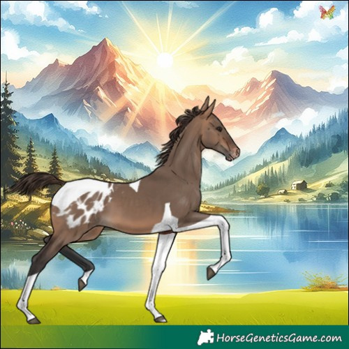 Horse Color:Bay Dun Tobiano Appaloosa 