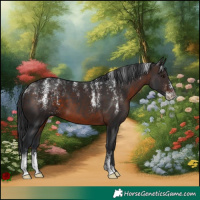 Horse Color:Powder White Brown