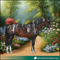 Horse Color:Powder White Brown 
