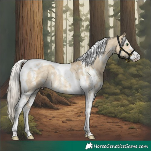 Horse Color:Silver Sable Cream Champagne Dun Sabino Tobiano Rabicano 