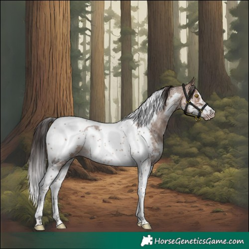 Horse Color:Sable Champagne Sabino Tobiano Frame Rabicano 