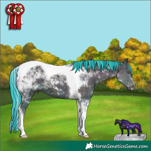 Horse Color:Painted Watercolor Midnight Classic Champagne Chinchilla Ice Onyx Tobiano 