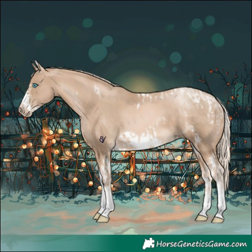 Horse Color:Chocolate Palomino Pearl Tobiano Frame and White Spotted Chocolate Palomino Pearl Tobiano Frame