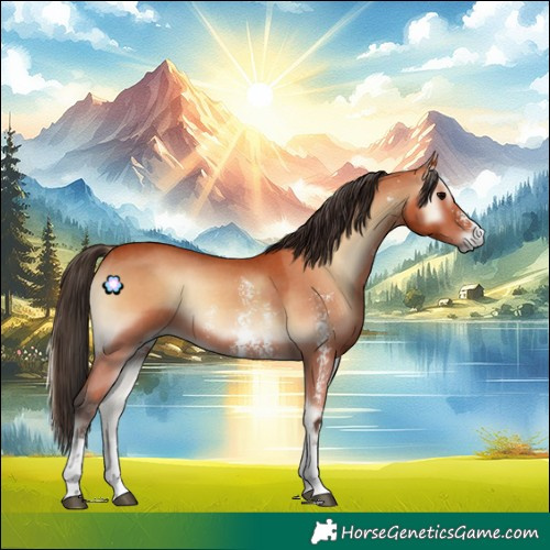 Horse Color:Bay Onyx Sabino 