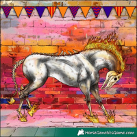 Horse Color:Classic Champagne Near Leopard