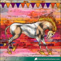Horse Color:Gold Champagne Tobiano
