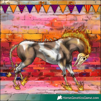 Horse Color:Classic Champagne Tobiano 