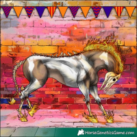 Horse Color:Classic Champagne Tobiano