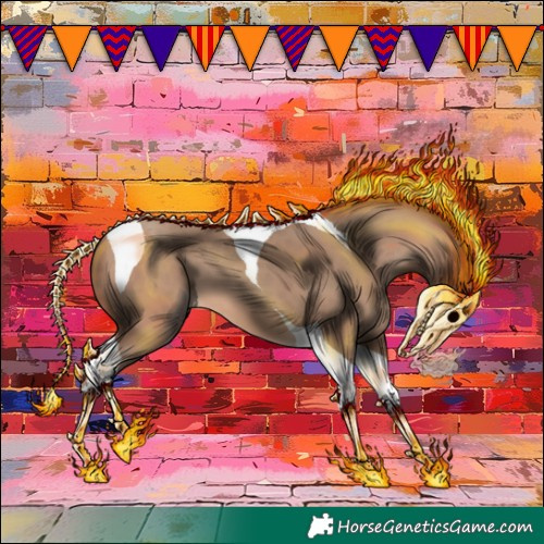 Horse Color:Sable Champagne Tobiano 