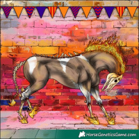 Horse Color:Sable Champagne Tobiano