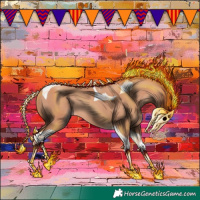 Horse Color:Gold Champagne Tobiano 