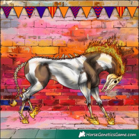 Horse Color:Sable Champagne Tobiano