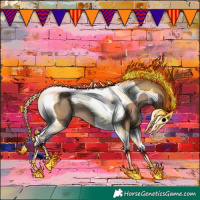 Horse Color:Classic Champagne Tobiano