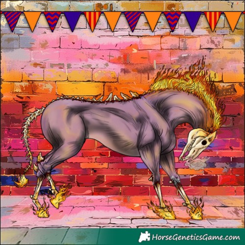 Horse Color:Watercolor Amber Champagne 