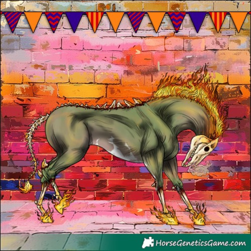 Horse Color:Watercolor Silver Bay 