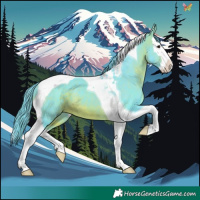 Horse Color:Watercolor Brown Splash Tobiano 