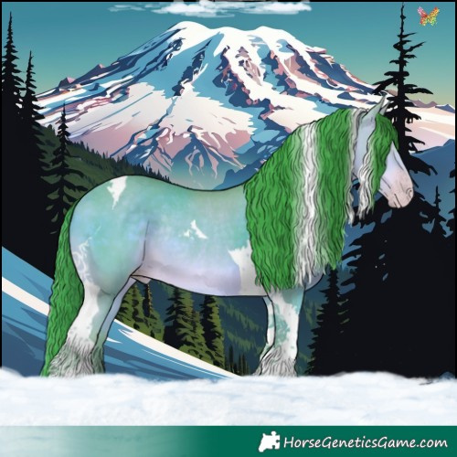 Horse Color:Watercolor Sable Cream Champagne Tobiano Rabicano 