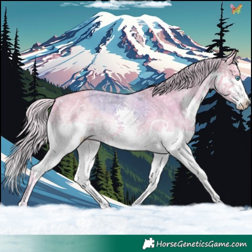 Horse Color:Watercolor Silver Buckskin Ice Splash 