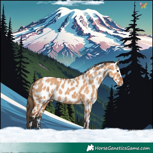Horse Color:Bay Dun Near Leopard 
