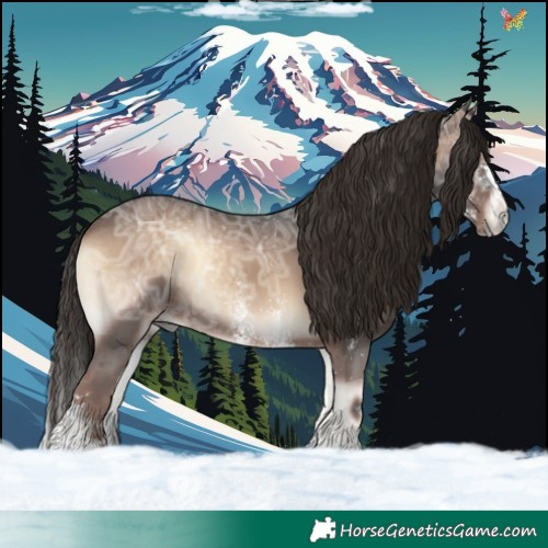 Horse Color:White Spotted Liver Red Onyx Ice Splash 