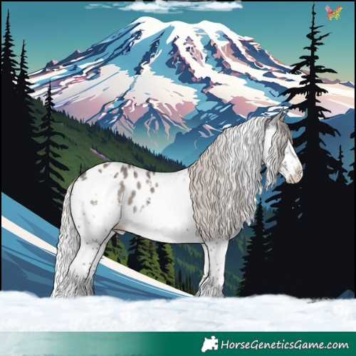 Horse Color:Silver Black Splash Tobiano Appaloosa