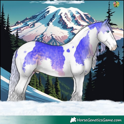 Horse Color:Watercolor Silver Buckskin Splash Tobiano 