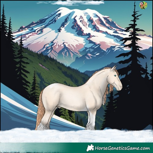 Horse Color:Amber Cream Champagne Pearl Tobiano