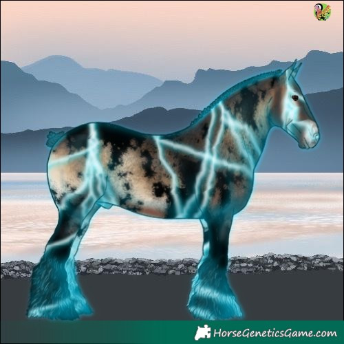 Horse Color:Void Thunderstruck White Spotted Brown Onyx Tobiano 