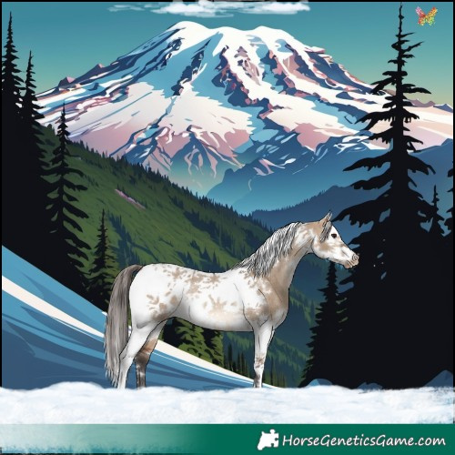 Horse Color:White Spotted Bay Dun Splash Tobiano Frame Appaloosa Rabicano 