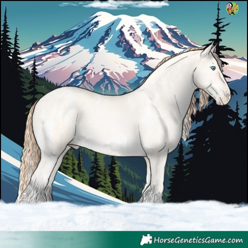 Horse Color:White Spotted Amber Cream Champagne Ice Pearl Rabicano 