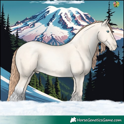 Horse Color:White Spotted Amber Cream Champagne Pearl Dun