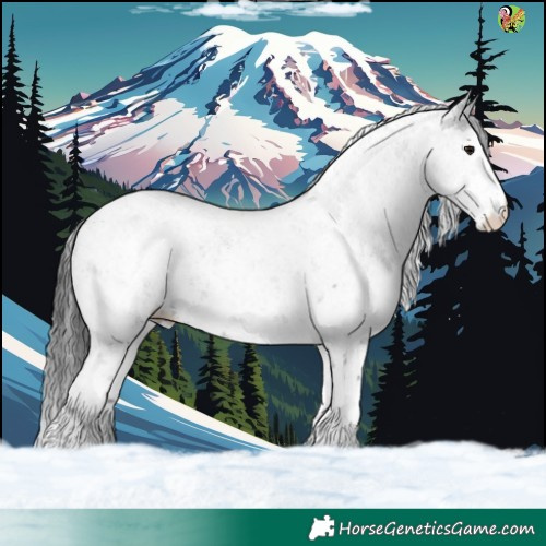 Horse Color:White Spotted Black 