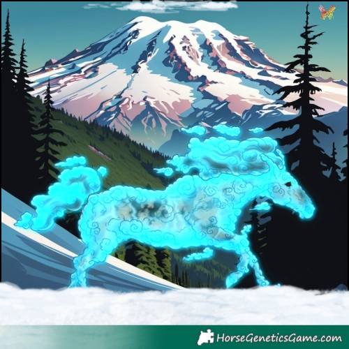 Horse Color:Void Thunderstruck White Spotted Bay Dun Rabicano
