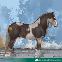Horse Color:Liver Red Dun Roan and Silver Brown