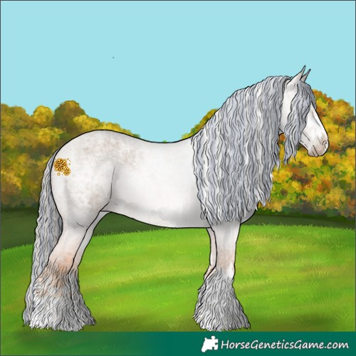 Horse Color:Painted Chocolate Palomino Ice Roan 