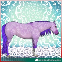 Horse Color:Watercolor Liver Red Dun Ice 
