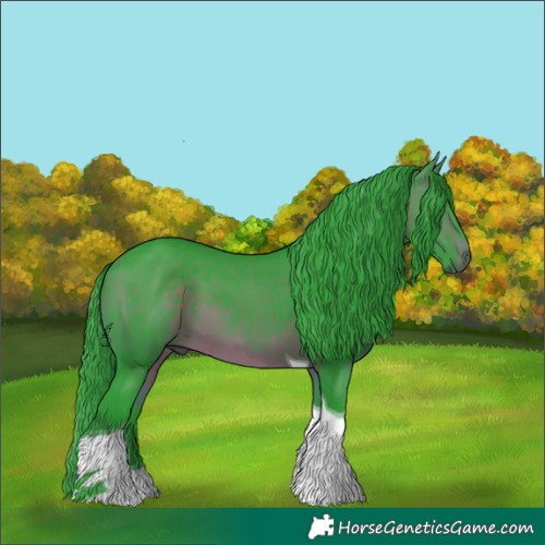 Horse Color:Watercolor Brown Tobiano 