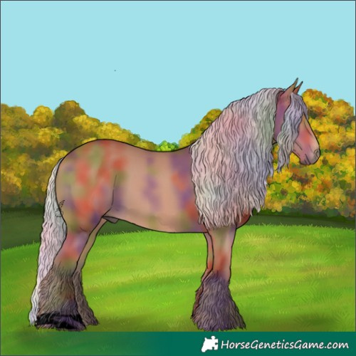 Horse Color:Void Nacre Silver Bay