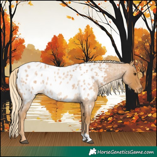 Horse Color:Palomino Roan Blanket Rabicano 