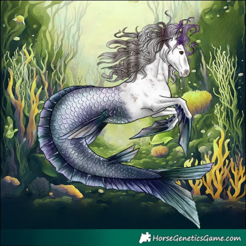 Horse Color:White Spotted Classic Champagne Sabino 